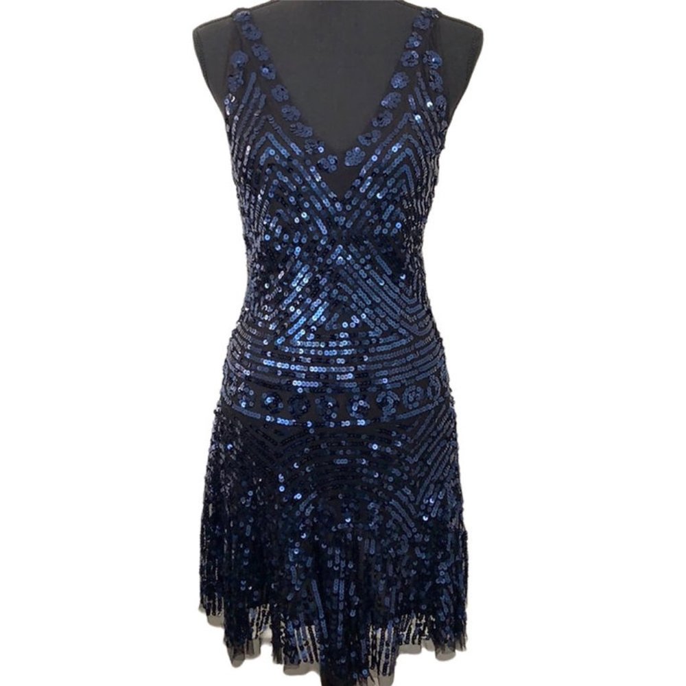 Free People Sequin Cocktail Dress sz XS - Picture 2 of 3
